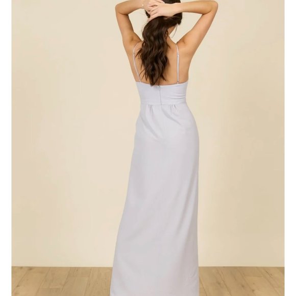 PARK & FIFTH Valdes Dress in Dove Grey - Picture 4 of 9